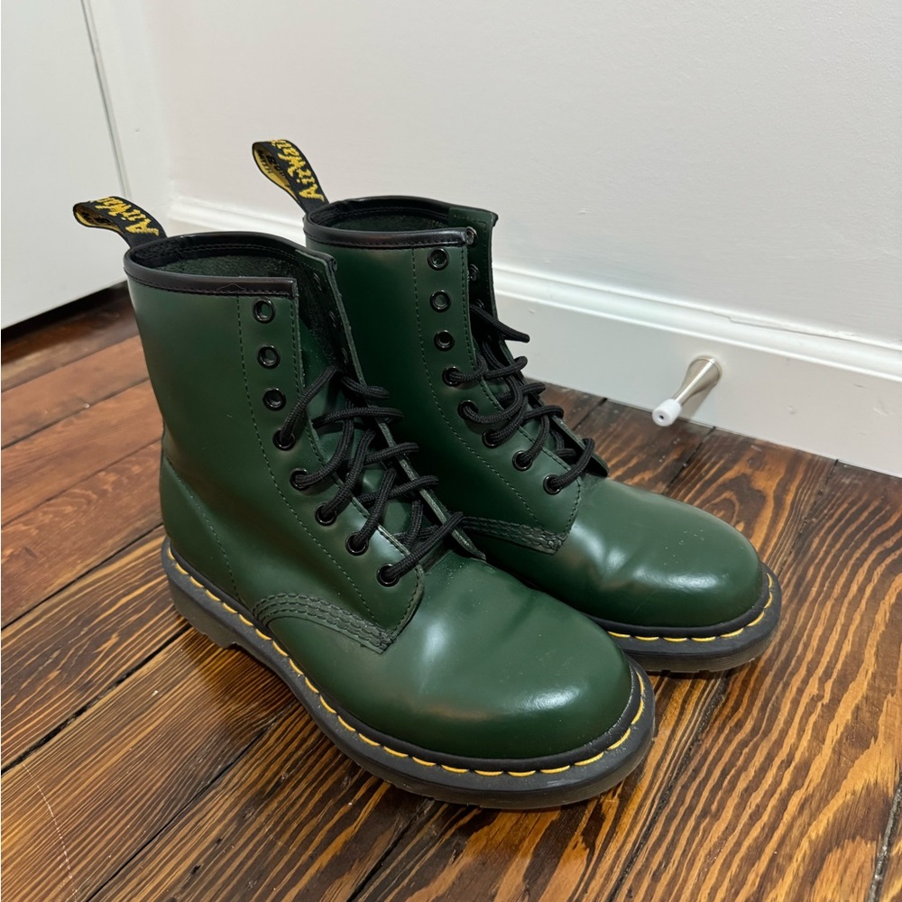 Dr. Martens Dark Green Ankle Boots
